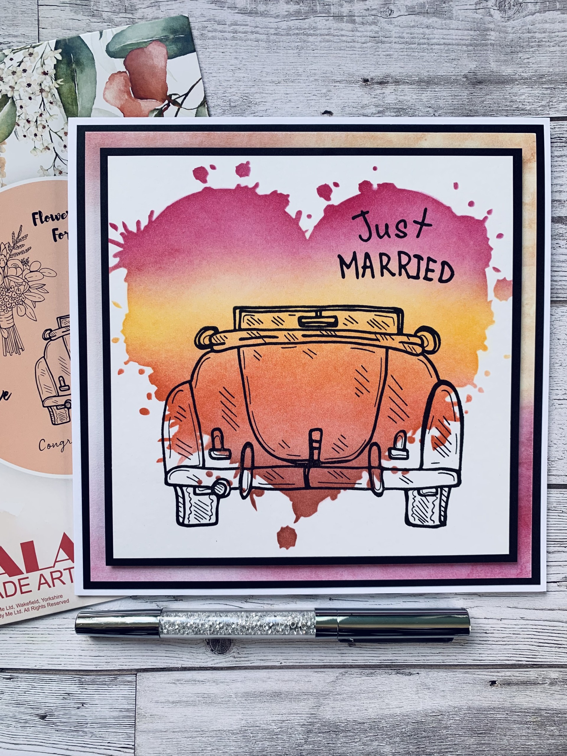 Just Married (card created by Elaine)