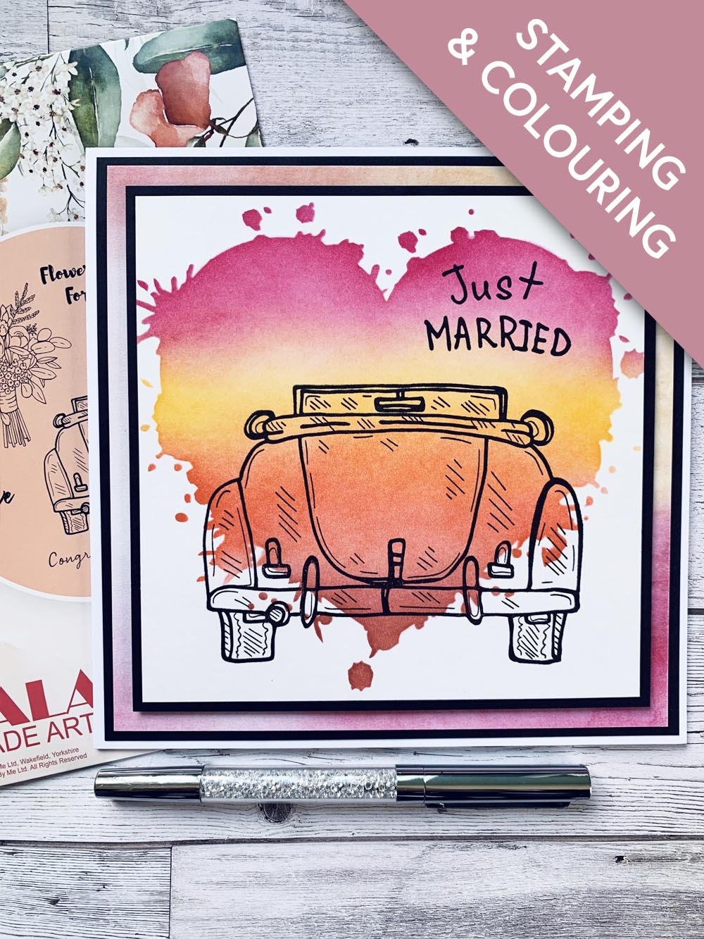 Just Married (card created by Elaine)